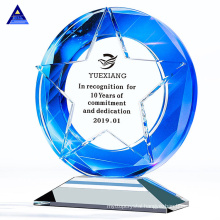 Metal Award Stress Ball Shaped Crystal Star Trophy